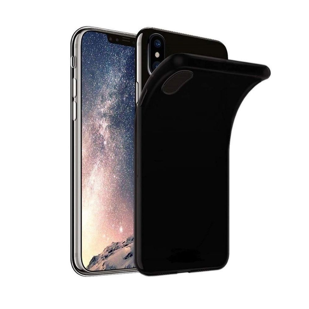 Capa Fina IPHONE X / XS - Capinha Fume / Preta